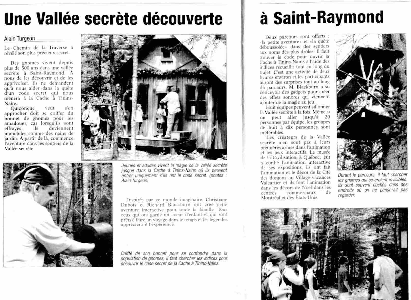 Une Vallée secrète découverte à Saint-Raymond